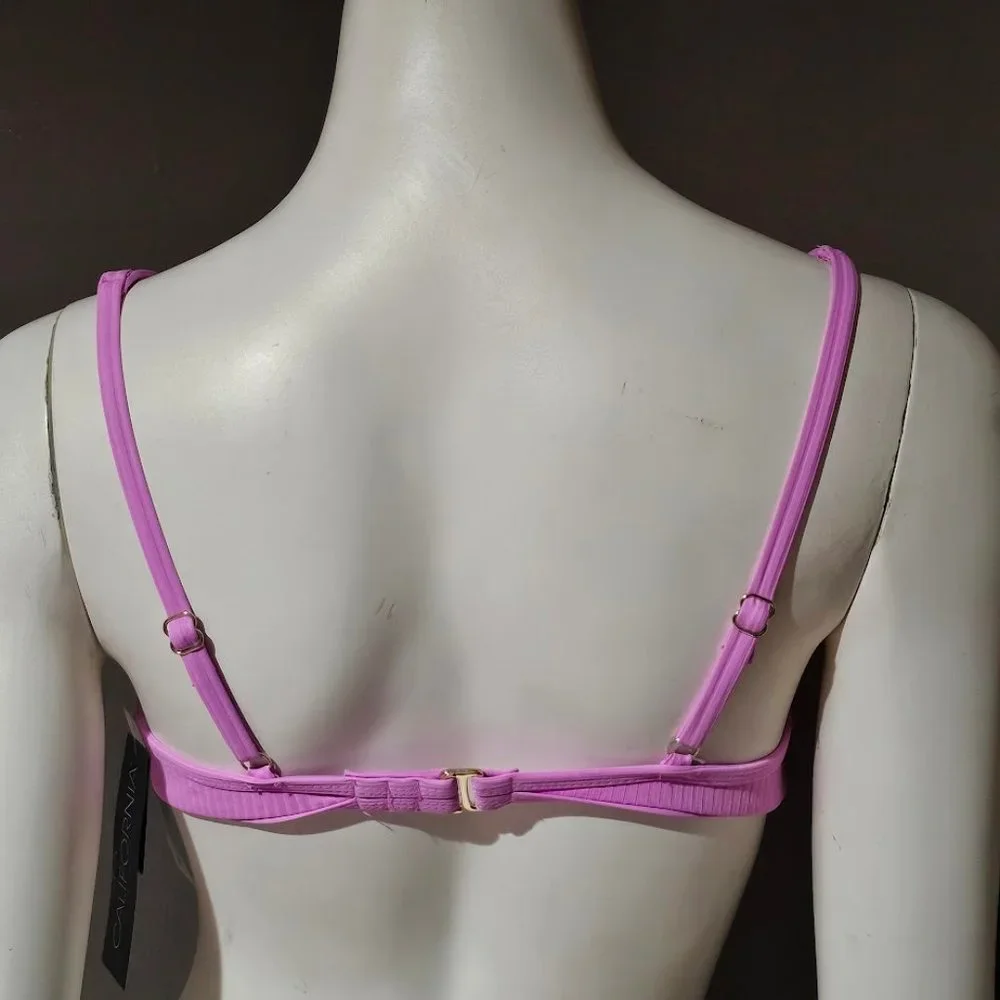California Waves Bralette Bikini Top Orchid - Picture 4 of 9